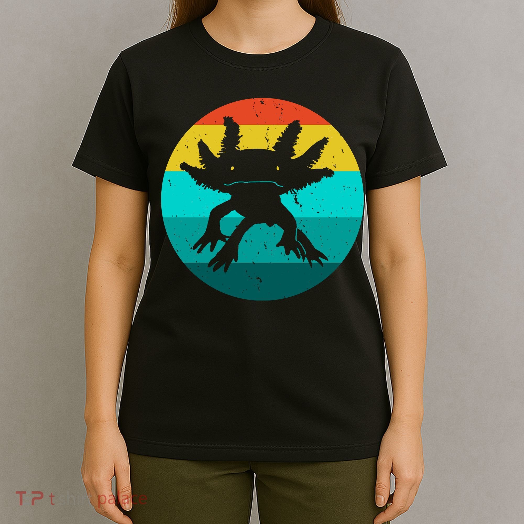 Axolotl Funny Retro T-Shirt