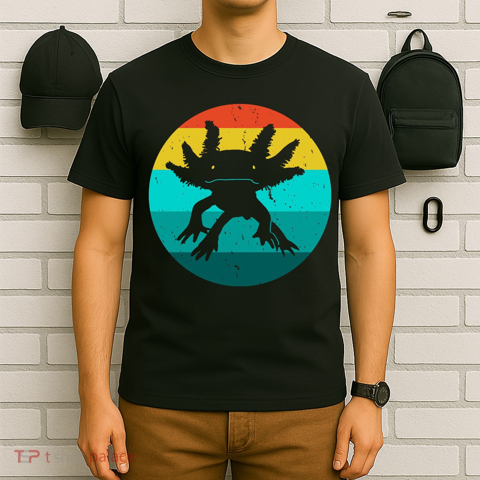 Axolotl Funny Retro T-Shirt