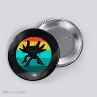 Axolotl Funny Retro Button thumb 0