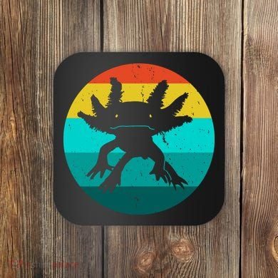 Axolotl Funny Retro Coaster