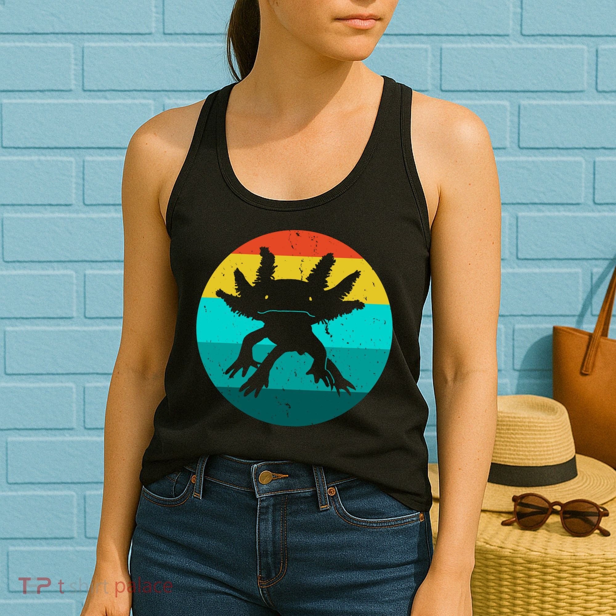 Axolotl Funny Retro Women's Tank Top