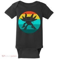 Axolotl Funny Retro Baby Bodysuit thumb 0