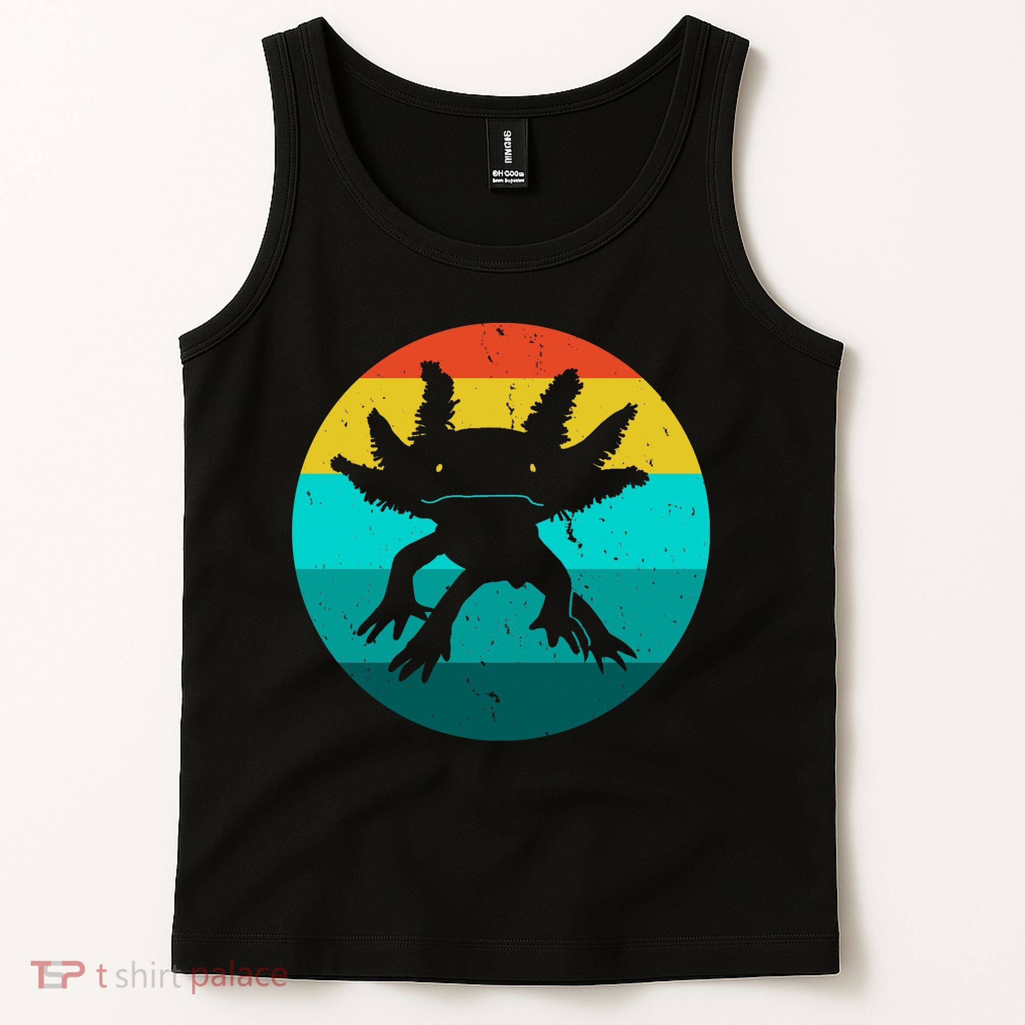 Axolotl Funny Retro Tank Top