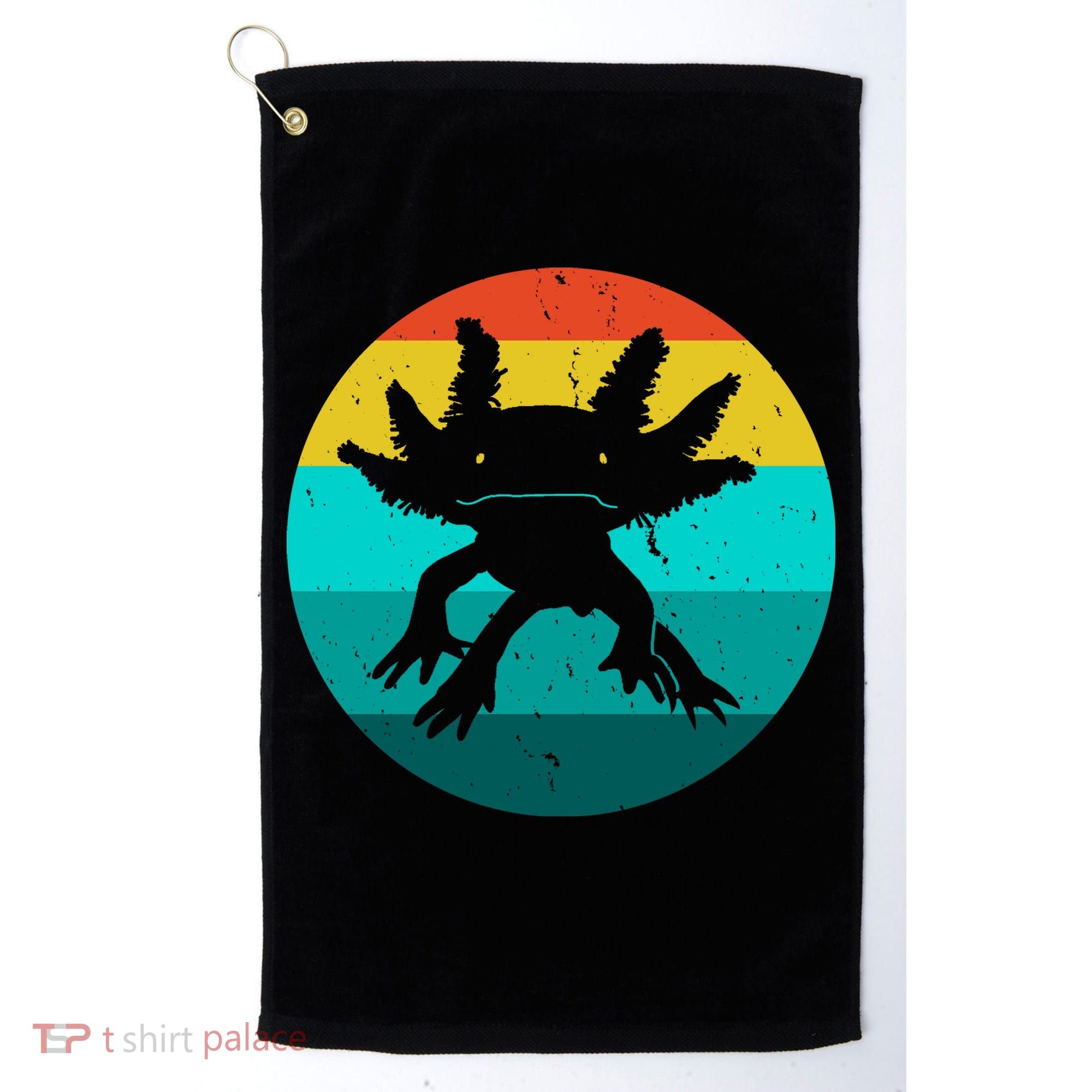 Axolotl Funny Retro Golf Towel
