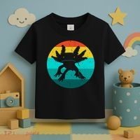 Axolotl Funny Retro Toddler T-Shirt thumb 3