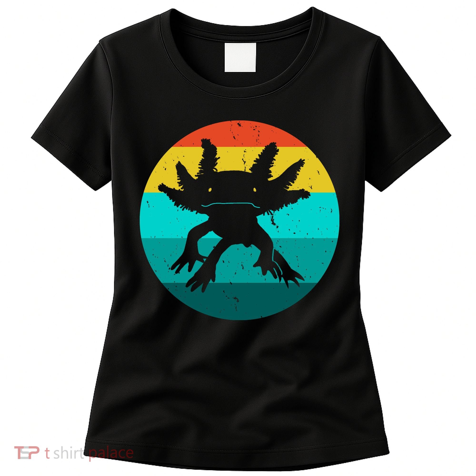 Axolotl Funny Retro Women's T-Shirt