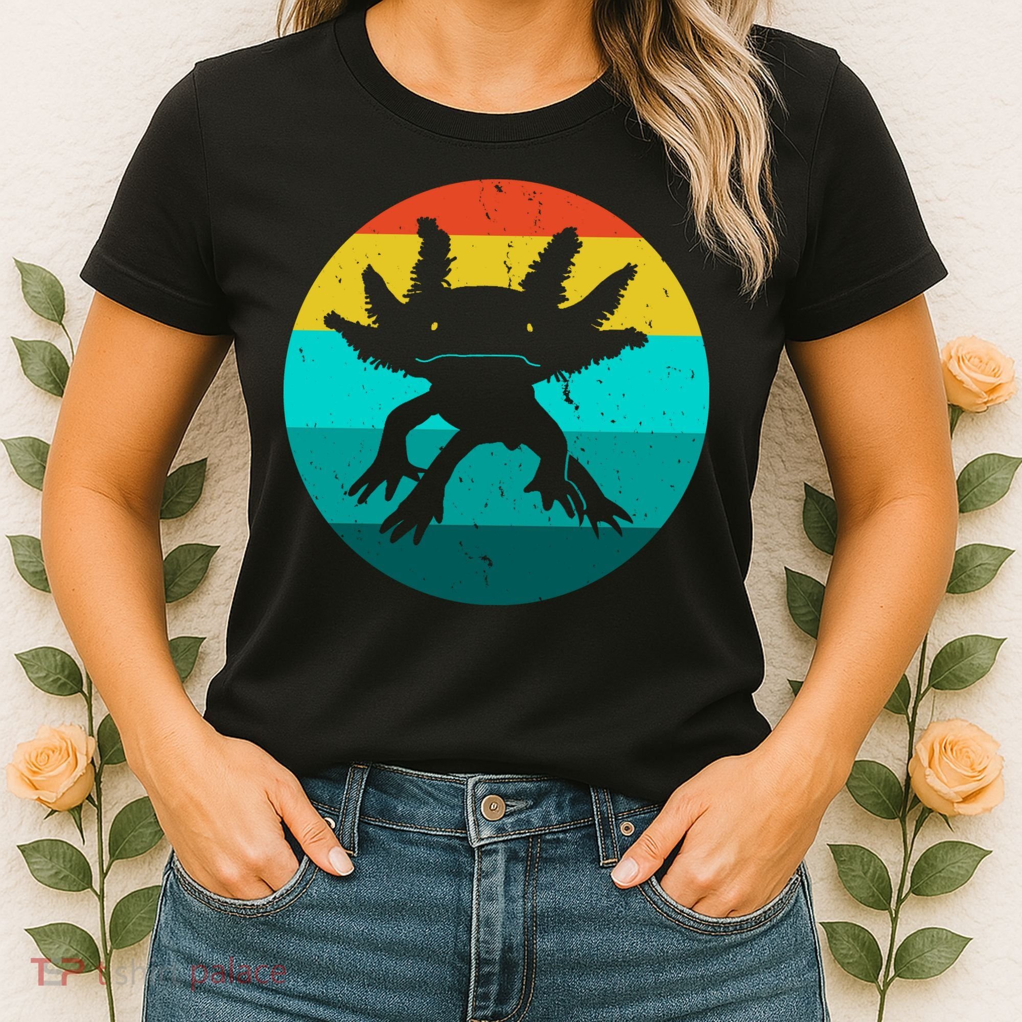 Axolotl Funny Retro Women's T-Shirt