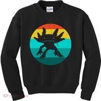 Axolotl Funny Retro Kids Sweatshirt thumb 0
