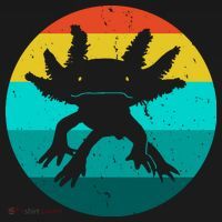 Axolotl Funny Retro Tote Bag thumb 4