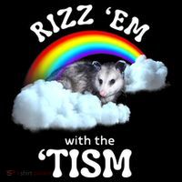 Autism Funny Rizz Em With The Tism Meme Autistic Opossum Sweatshirt thumb 3