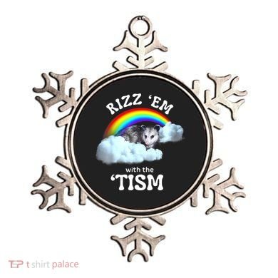 Autism Funny Rizz Em With The Tism Meme Autistic Opossum Ornament