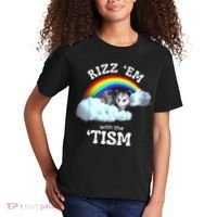 Autism Funny Rizz Em With The Tism Meme Autistic Opossum Kids T-Shirt thumb 2