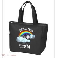 Autism Funny Rizz Em With The Tism Meme Autistic Opossum Tote Bag thumb 3