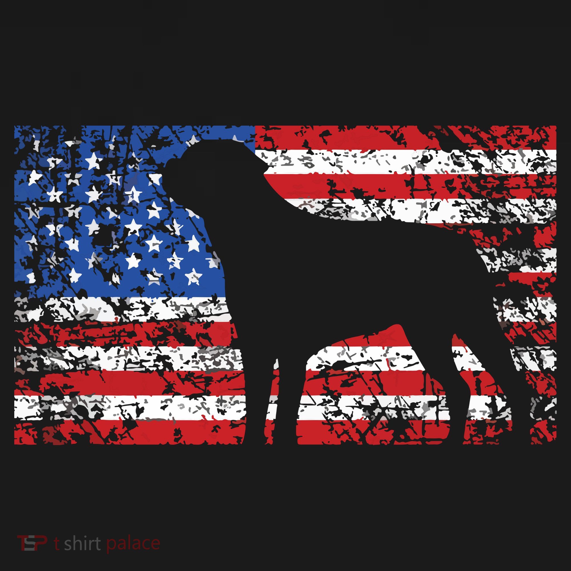 American Flag Rottweiler Dog 4th Of July USA Gift T-Shirt