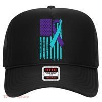 American Flag Ribbon Suicide Awareness Hat thumb 0