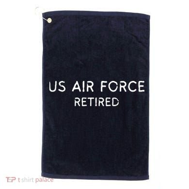 Air Force Retired Retirement Gift Golf Towel