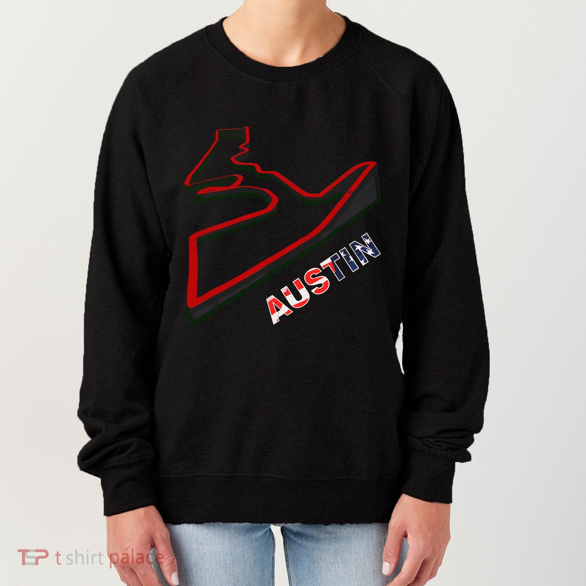 Austin Formula Racing Track Circuit Map For Fans Women's Sweatshirt