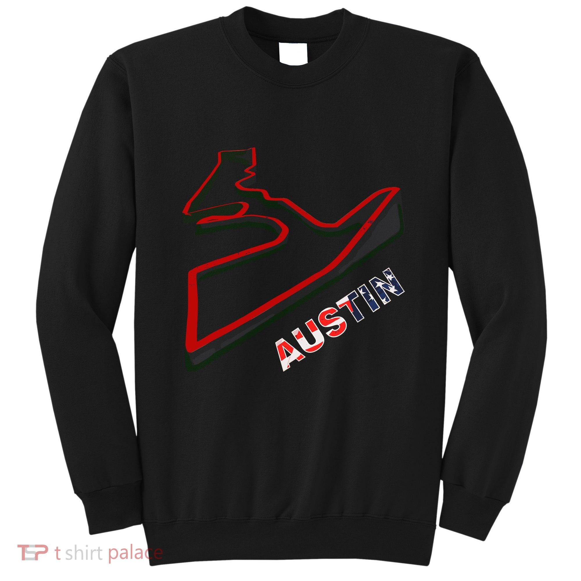 Austin Formula Racing Track Circuit Map For Fans Sweatshirt