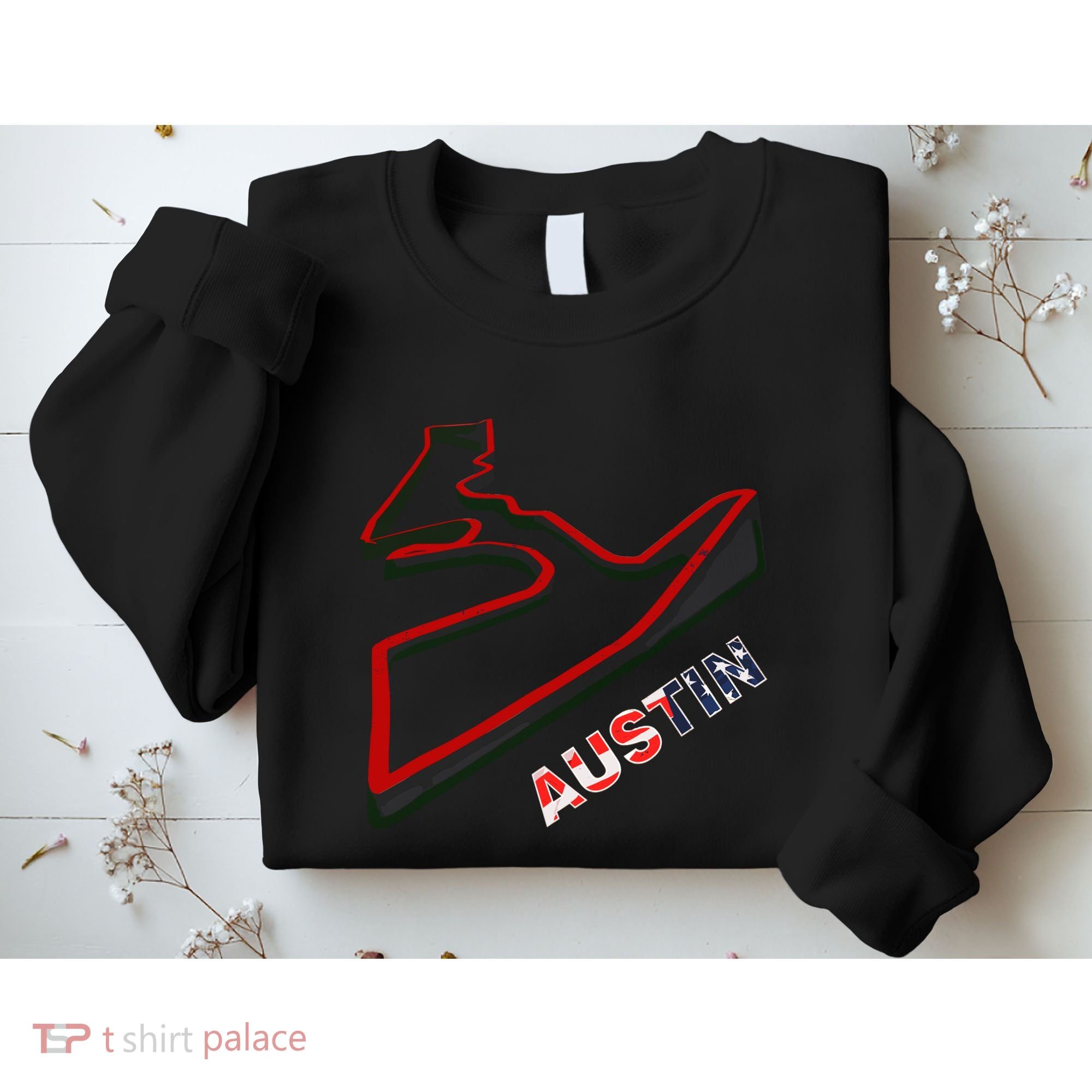 Austin Formula Racing Track Circuit Map For Fans Sweatshirt
