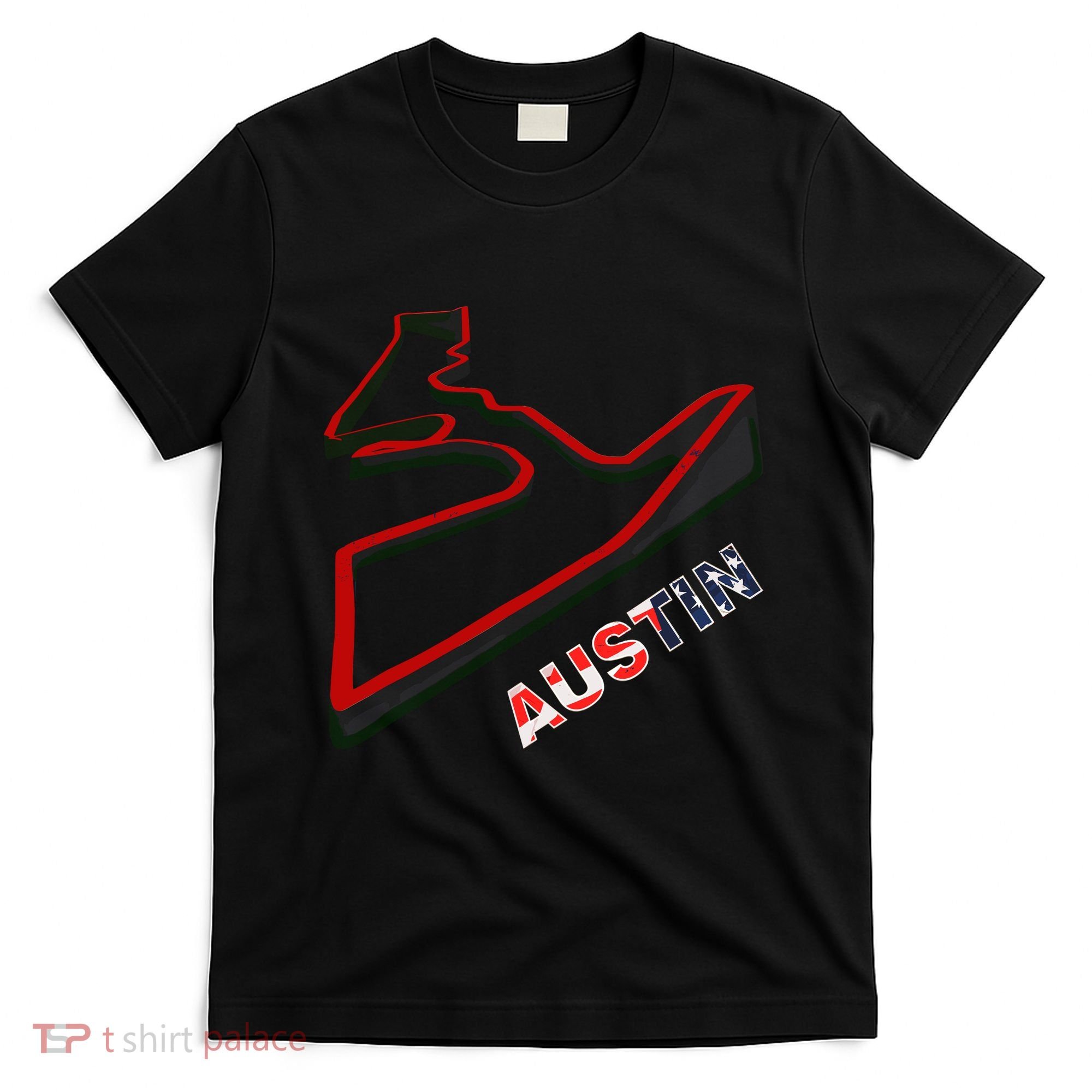 Austin Formula Racing Track Circuit Map For Fans T-Shirt