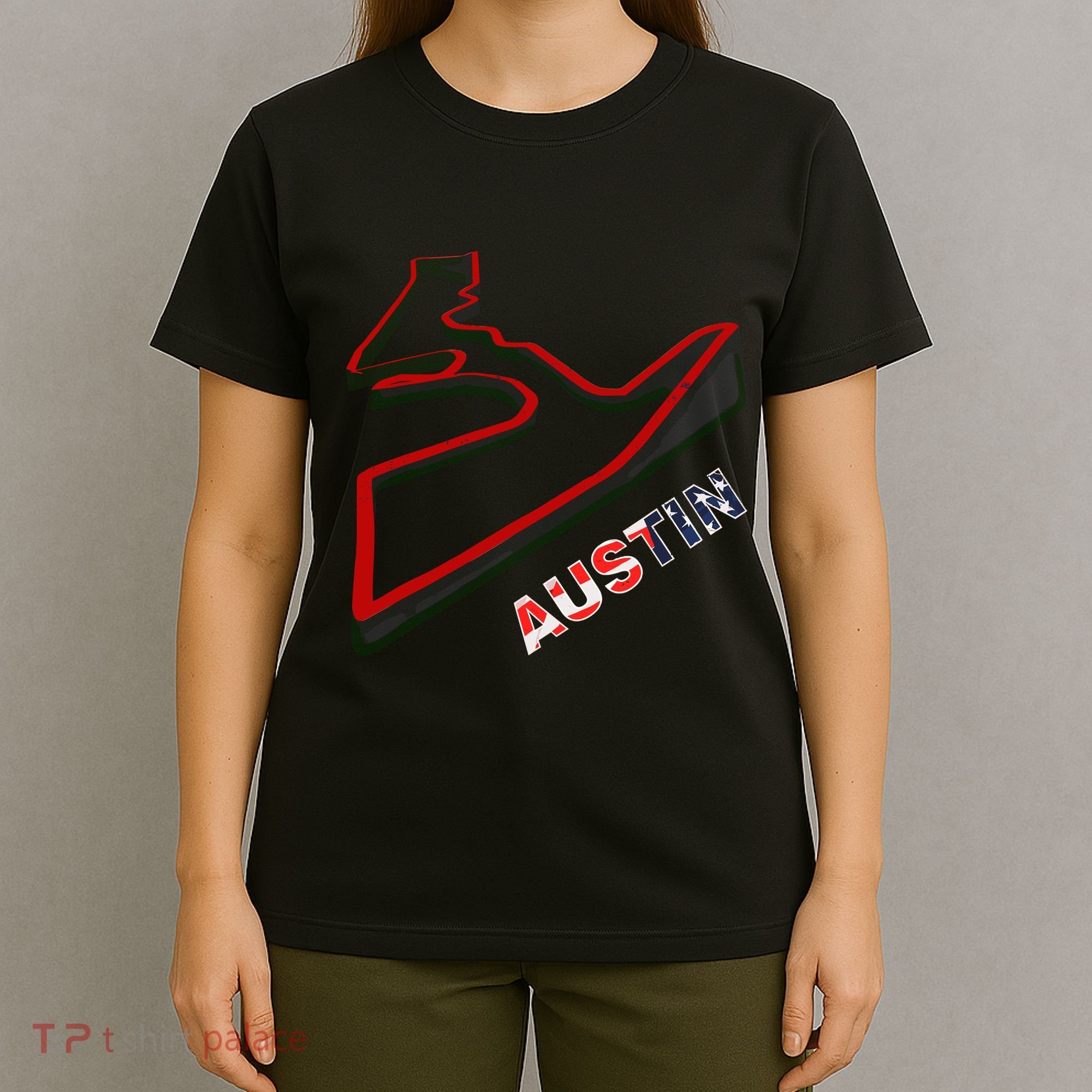 Austin Formula Racing Track Circuit Map For Fans T-Shirt