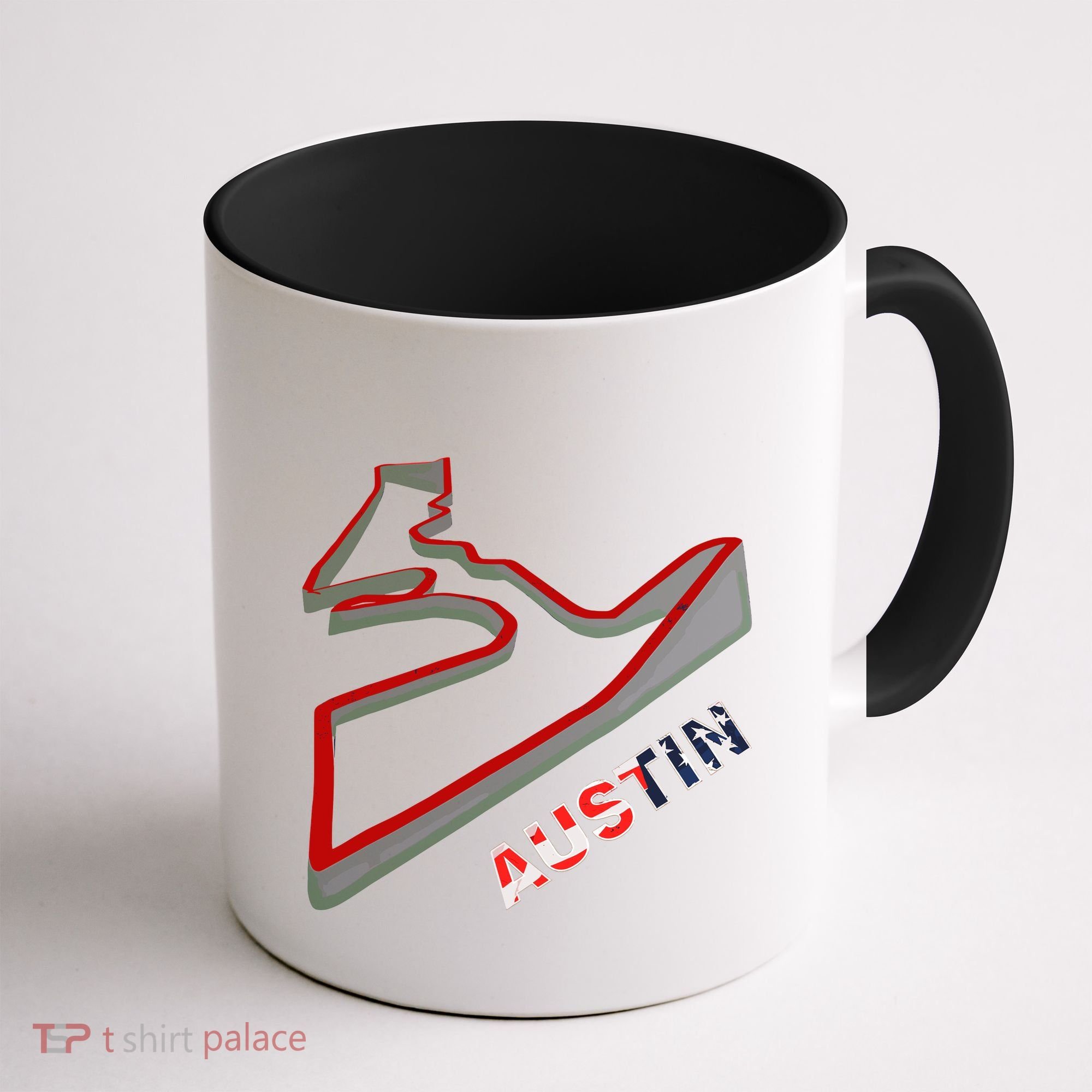 Austin Formula Racing Track Circuit Map For Fans Coffee Mug