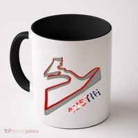 Austin Formula Racing Track Circuit Map For Fans Coffee Mug thumb 0