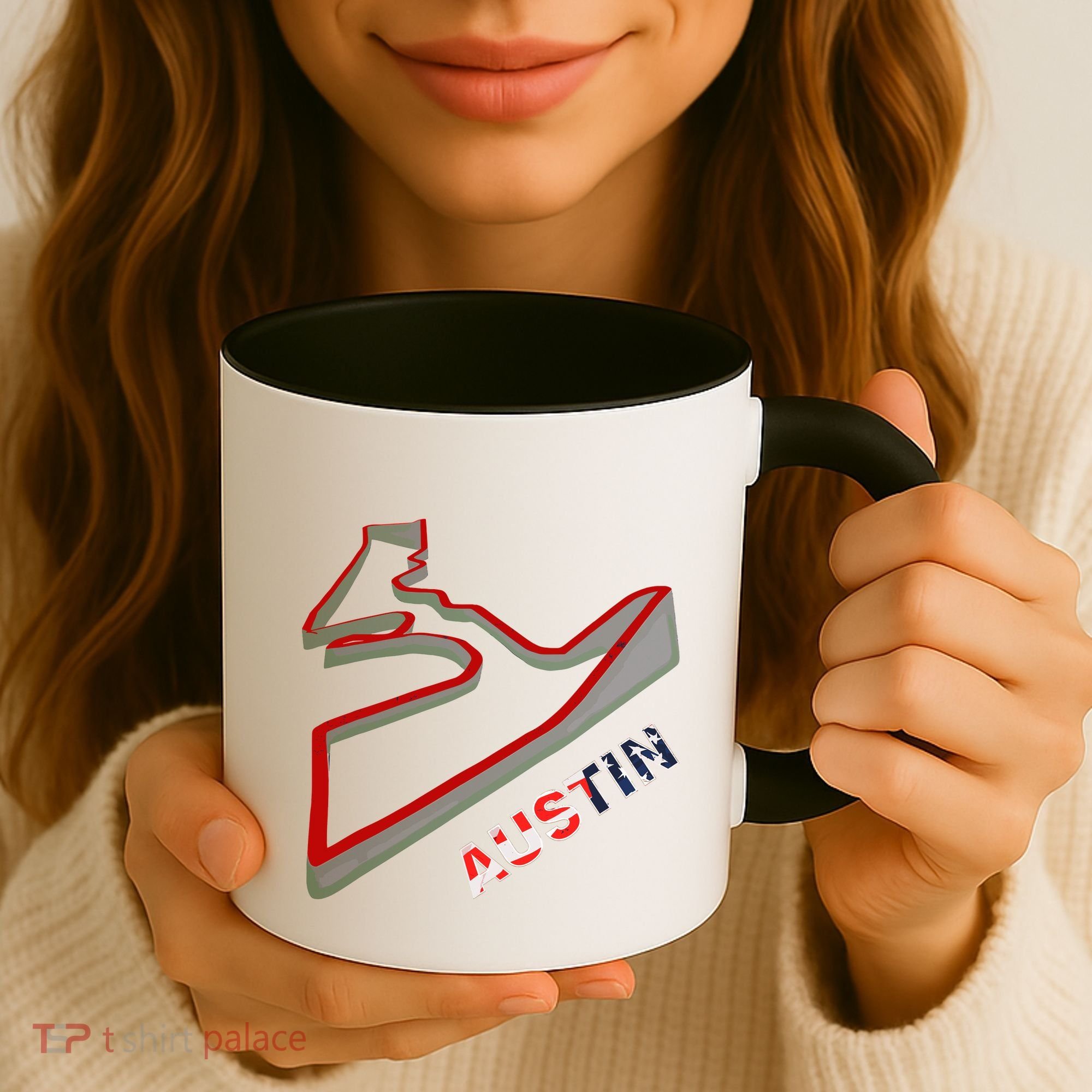 Austin Formula Racing Track Circuit Map For Fans Coffee Mug