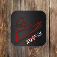 Austin Formula Racing Track Circuit Map For Fans Coaster thumb 0