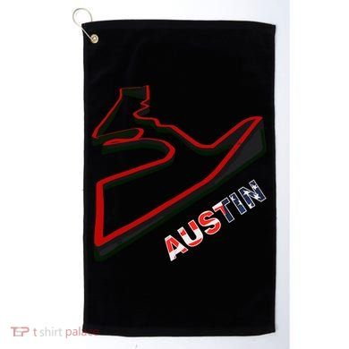 Austin Formula Racing Track Circuit Map For Fans Golf Towel