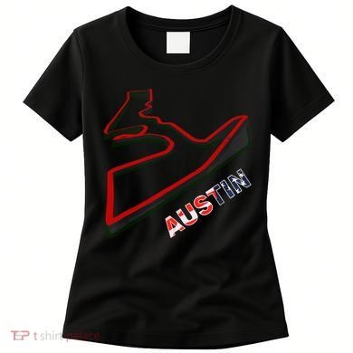 Austin Formula Racing Track Circuit Map For Fans Women's T-Shirt