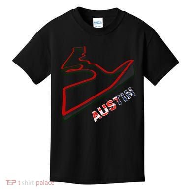 Austin Formula Racing Track Circuit Map For Fans Kids T-Shirt