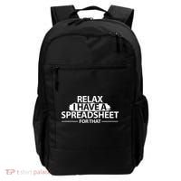 Accountant Funny Relax Spreadsheet Accounting Gift Backpack thumb 0