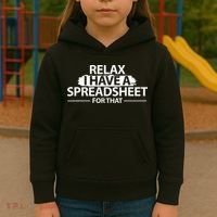 Accountant Funny Relax Spreadsheet Accounting Gift Kids Hoodie thumb 3