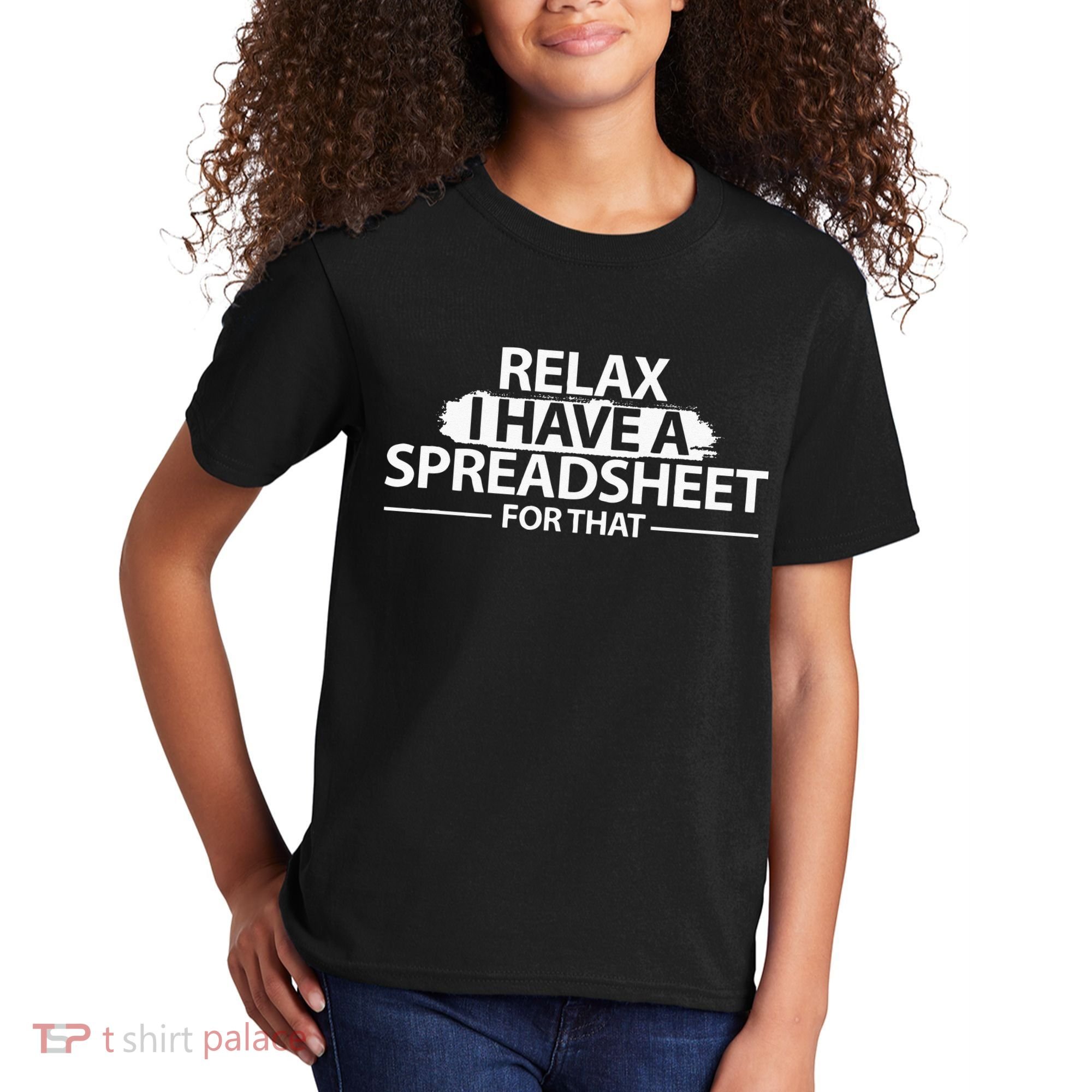 Accountant Funny Relax Spreadsheet Accounting Gift Kids T-Shirt
