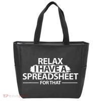 Accountant Funny Relax Spreadsheet Accounting Gift Tote Bag thumb 0