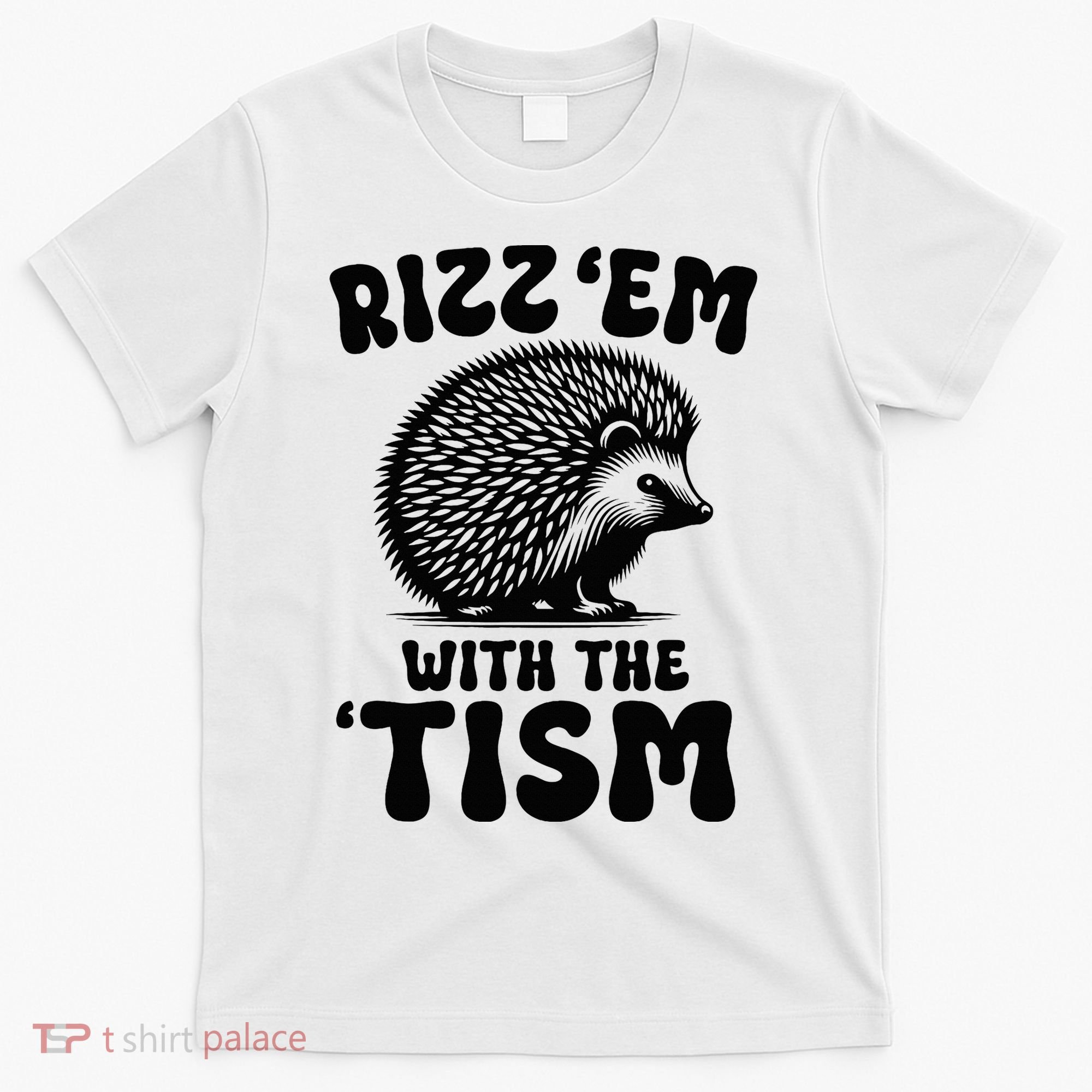 Autism Funny Rizz Em With The Tism Meme Autistic Hodgehog T-Shirt