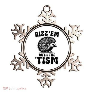 Autism Funny Rizz Em With The Tism Meme Autistic Hodgehog Ornament
