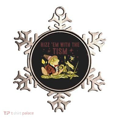 Autism Funny Rizz Em With The Tism Meme Autistic Frog Funny Gift Ornament