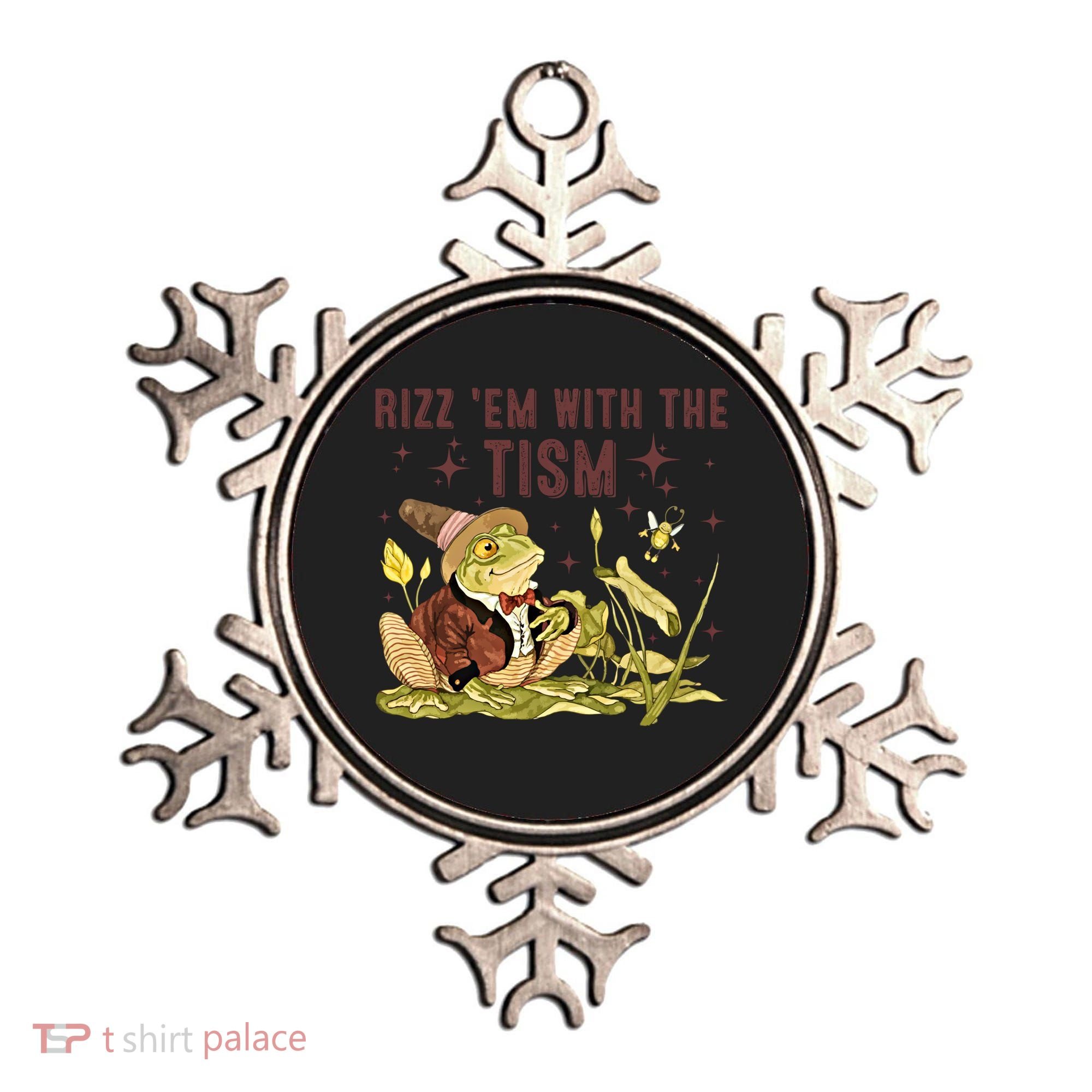 Autism Funny Rizz Em With The Tism Meme Autistic Frog Funny Gift Ornament