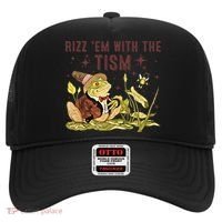 Autism Funny Rizz Em With The Tism Meme Autistic Frog Funny Gift Hat thumb 0