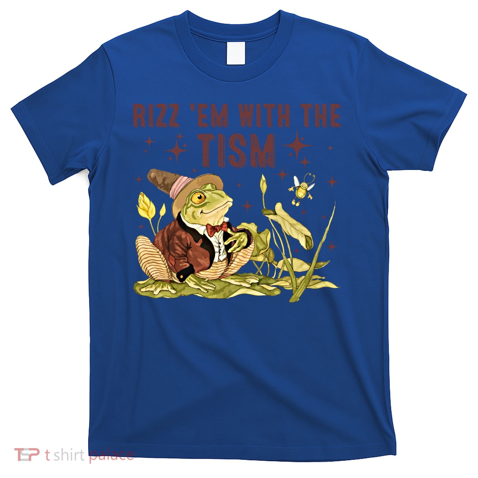 Autism Funny Rizz Em With The Tism Meme Autistic Frog Funny Gift T-Shirt