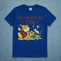 Autism Funny Rizz Em With The Tism Meme Autistic Frog Funny Gift T-Shirt thumb 5