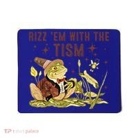 Autism Funny Rizz Em With The Tism Meme Autistic Frog Funny Gift Mousepad thumb 0