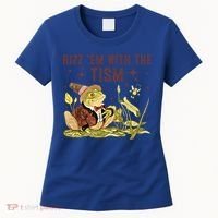 Autism Funny Rizz Em With The Tism Meme Autistic Frog Funny Gift Women's T-Shirt thumb 0
