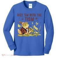 Autism Funny Rizz Em With The Tism Meme Autistic Frog Funny Gift Kids Long Sleeve Shirt thumb 0