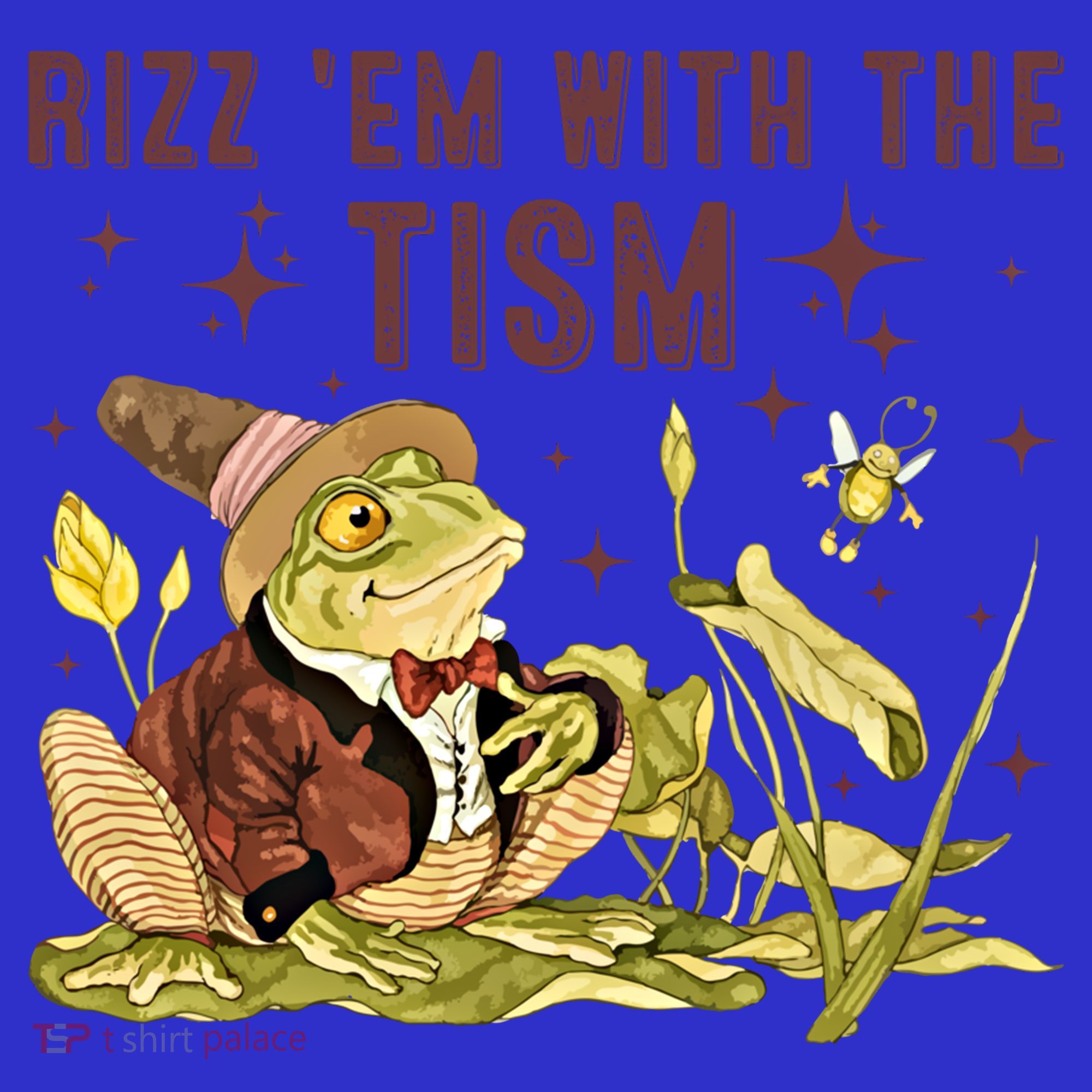 Autism Funny Rizz Em With The Tism Meme Autistic Frog Funny Gift Kids T-Shirt