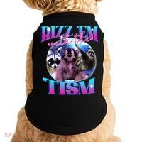 Autism Funny Rizz Em With The Tism Meme Autistic Opossum Doggie Tank thumb 0