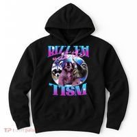 Autism Funny Rizz Em With The Tism Meme Autistic Opossum Hoodie thumb 0