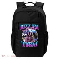 Autism Funny Rizz Em With The Tism Meme Autistic Opossum Backpack thumb 0